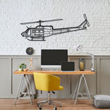 Bell 212 Silhouette Metal Wall Art
