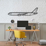 767-300F Silhouette Metal Wall Art