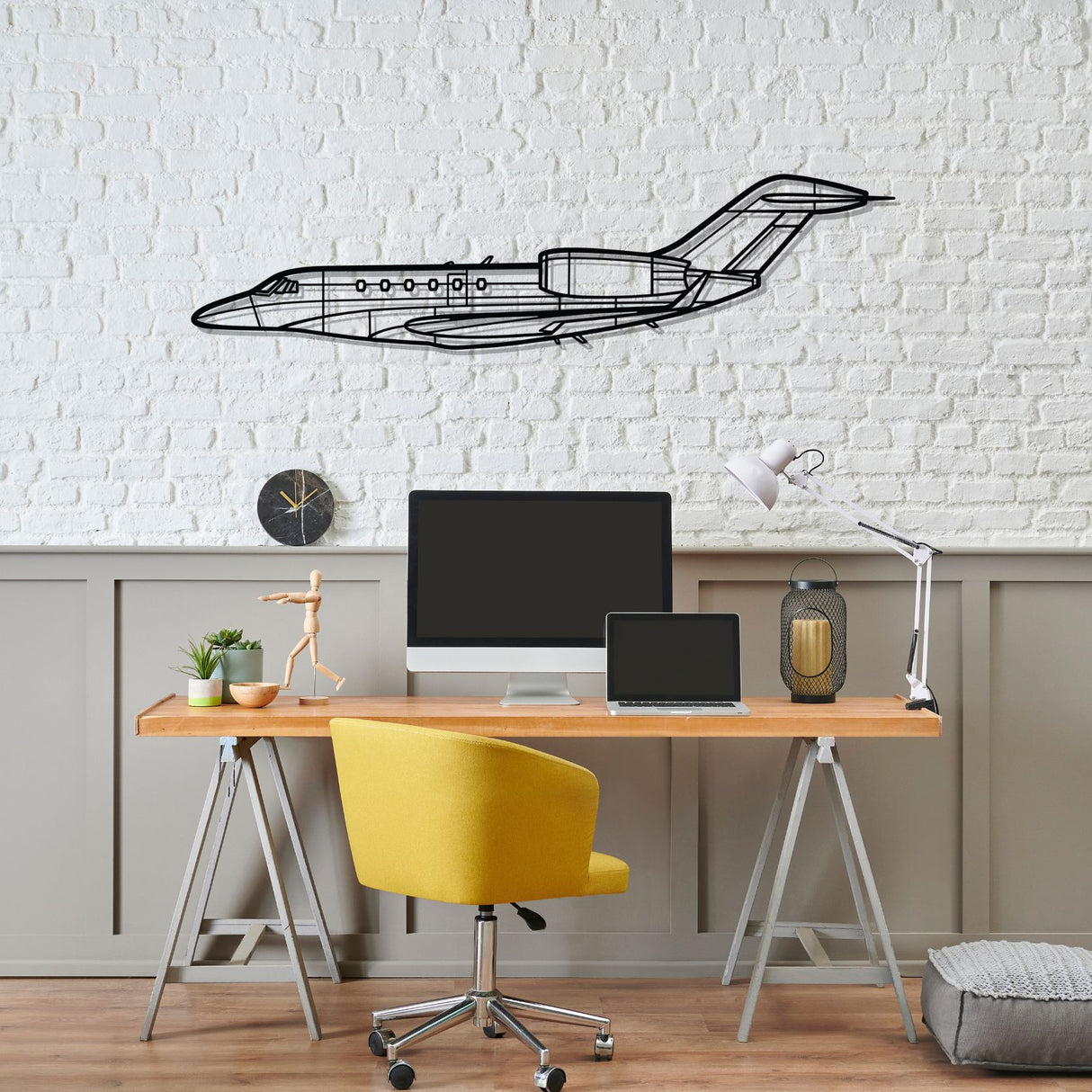 Citation X Silhouette Metal Wall Art