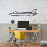 F35C Lightning lI Silhouette Metal Wall Art