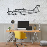 Bonanza A36TC Silhouette Metal Wall Art