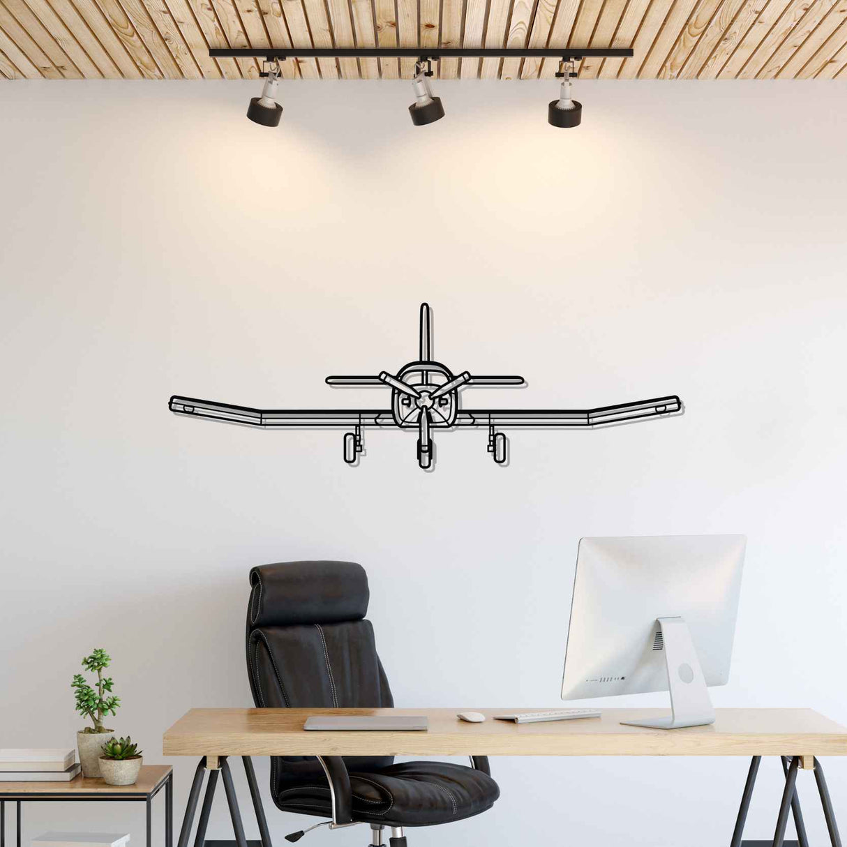 750 XL Front Silhouette Metal Wall Art