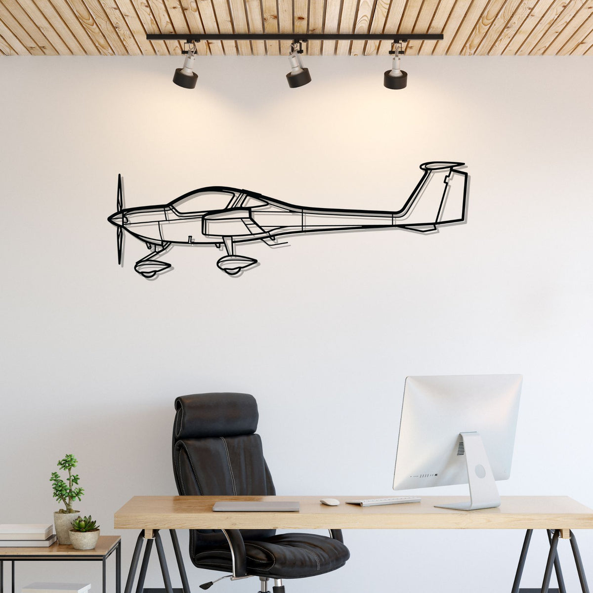 DA20 Silhouette Metal Wall Art