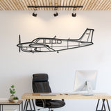Bonanza A36TC Silhouette Metal Wall Art