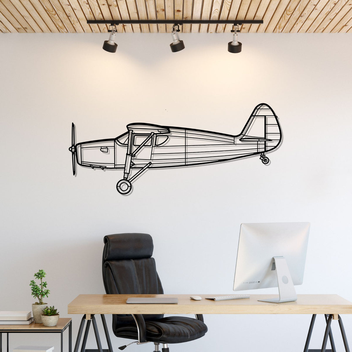 24R Argus III UC61K Silhouette Metal Wall Art