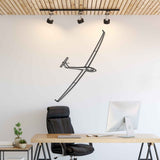 Glider Silhouette Metal Wall Art