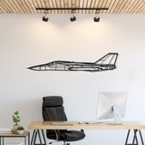 F-111 Aardvark Silhouette Metal Wall Art