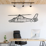 Dauphin AS365N3+ Silhouette Metal Wall Art