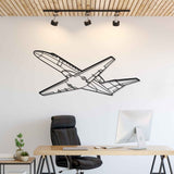 CJ3 Angle Silhouette Metal Wall Art