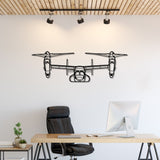 MV-22 Osprey Front Silhouette Metal Wall Art