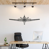 F6F Hellcat Front Silhouette Metal Wall Art
