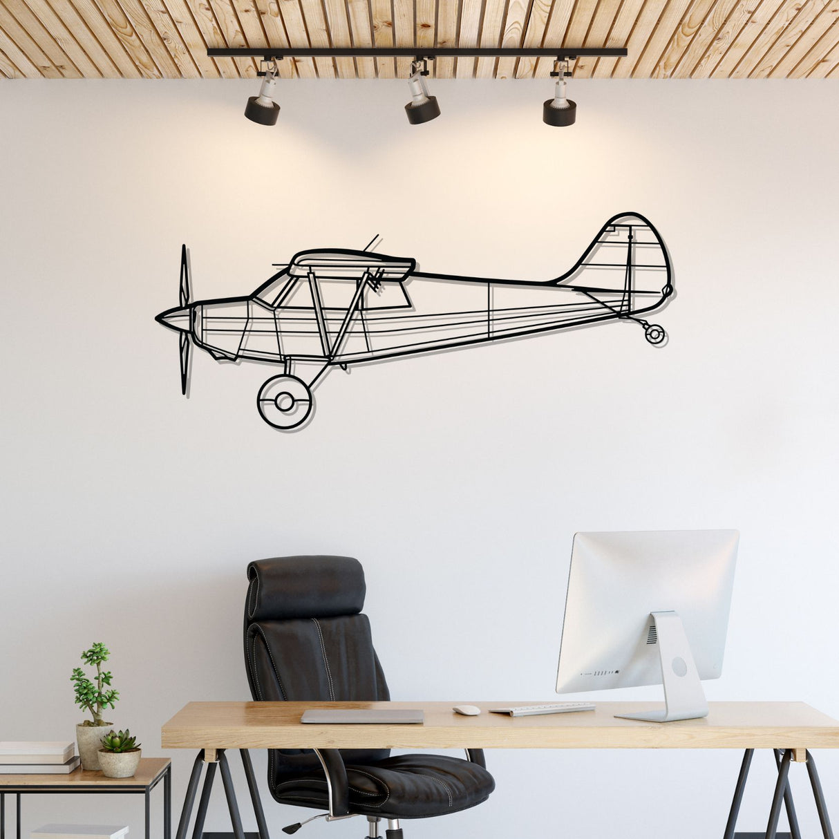 Husky A-1C  Silhouette Metal Wall Art