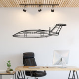 P-180 Avanti Silhouette Metal Wall Art