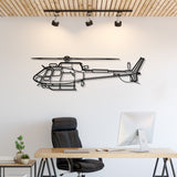 H125E Silhouette Metal Wall Art