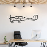 DA40 Silhouette Metal Wall Art