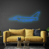 Eurofighter Typhoon Neon Silhouette