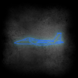 F-15 Strike Eagle Neon Silhouette