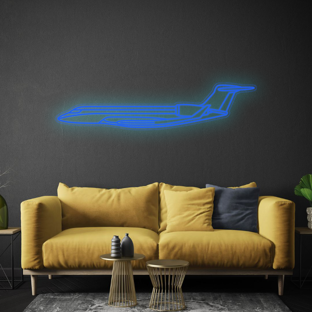 G650 Neon Silhouette