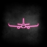 737-800NG Front Neon Silhouette