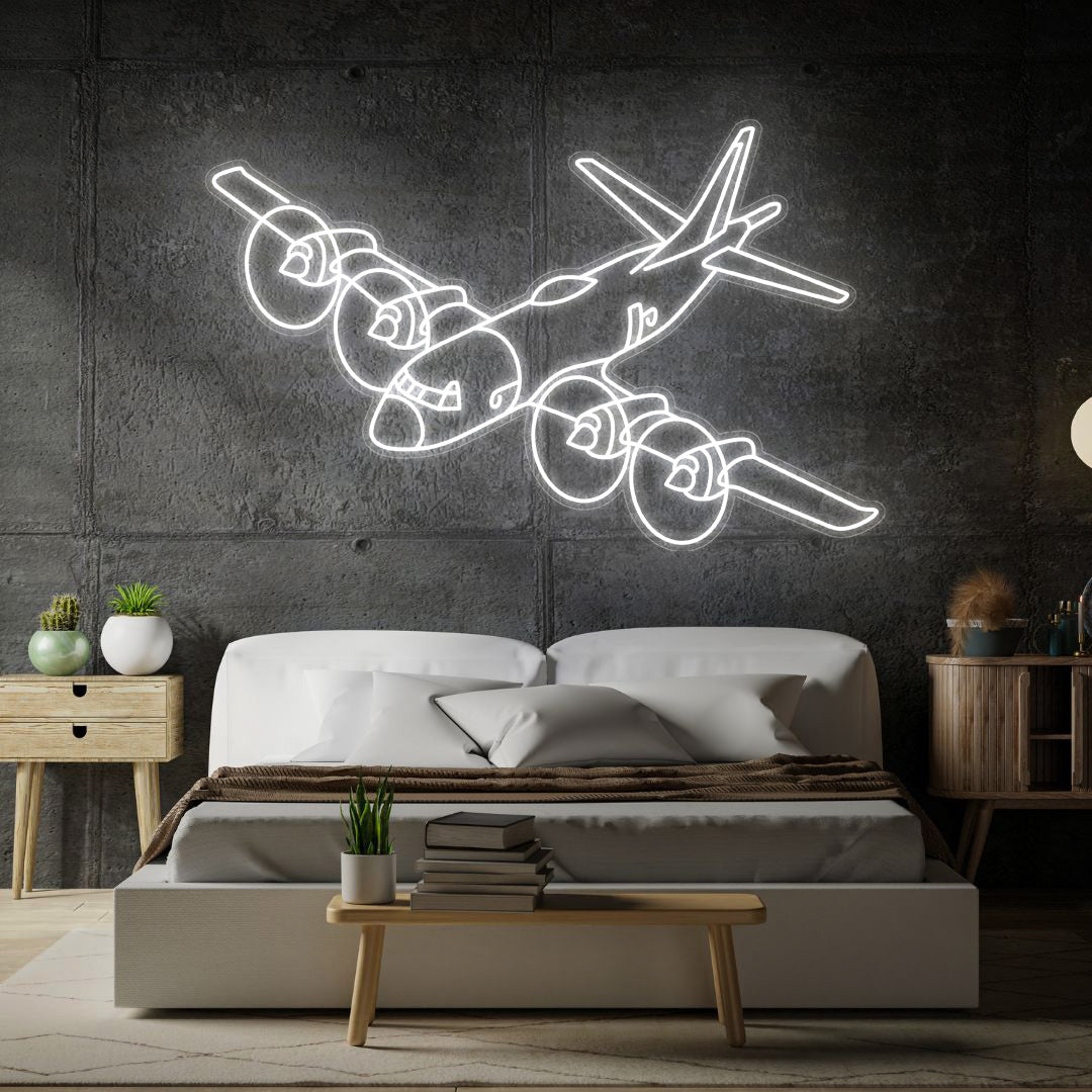 CP-140 Aurora RCAF Angle Neon Silhouette