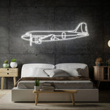 DC-3C 1943 Neon Silhouette
