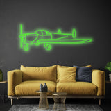 Ercoupe 1946 Angle Neon Silhouette
