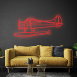 Beaver Float Neon Silhouette