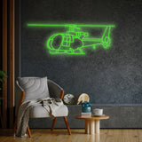 SA342M1 Gazelle Neon Silhouette