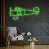 Taperwing 1929 Neon Silhouette