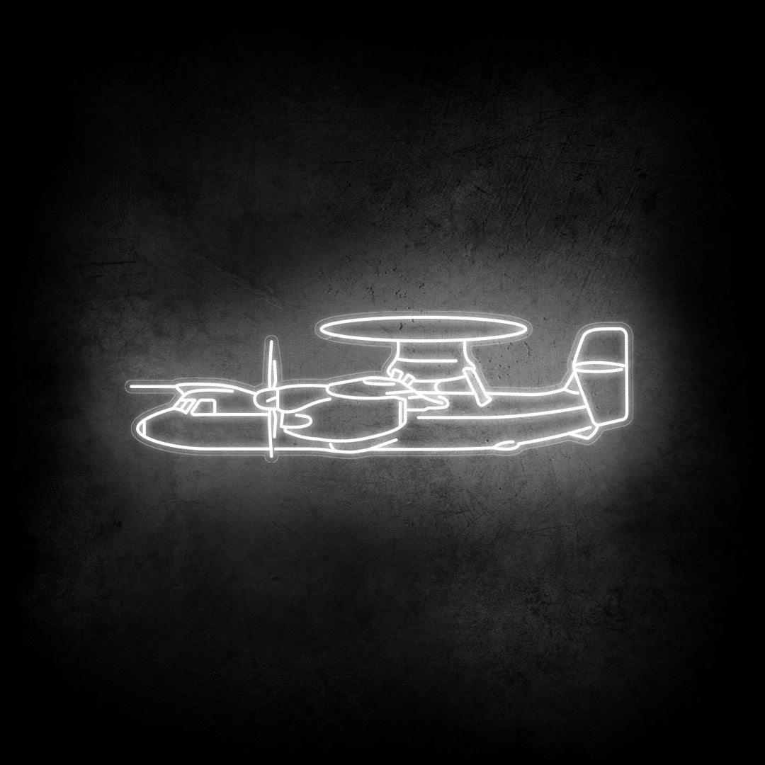 E-2D Advanced Hawkeye Neon Silhouette