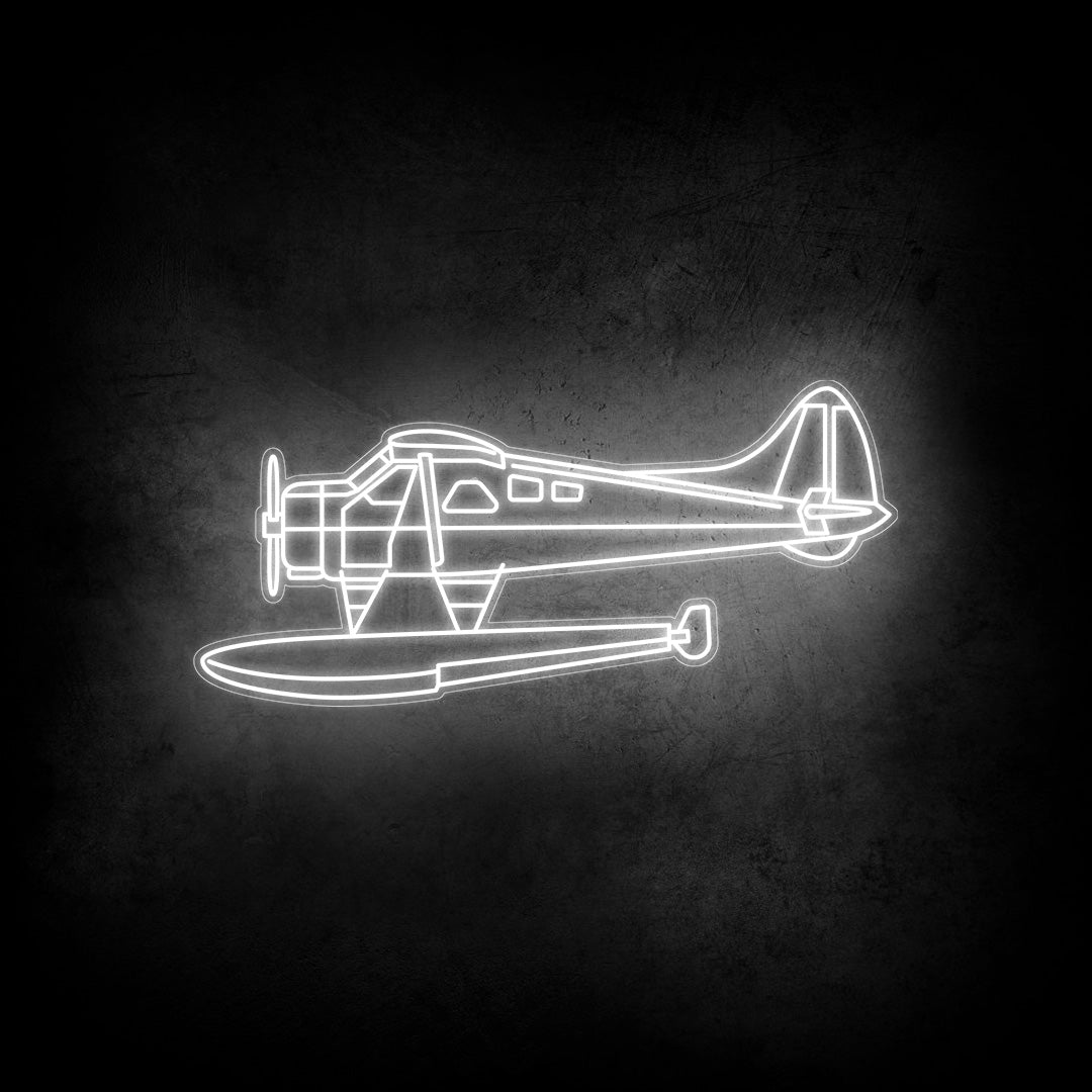 Beaver Float Neon Silhouette