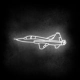 T-38 Talon Angle Neon Silhouette