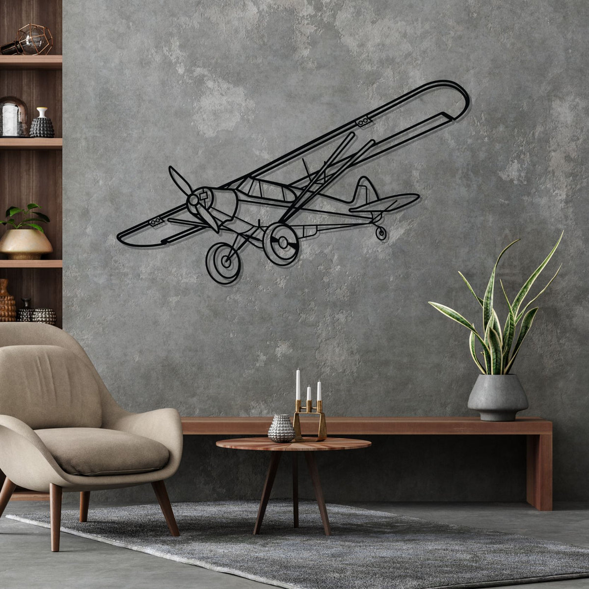 Super Cub Silhouette Metal Wall Art