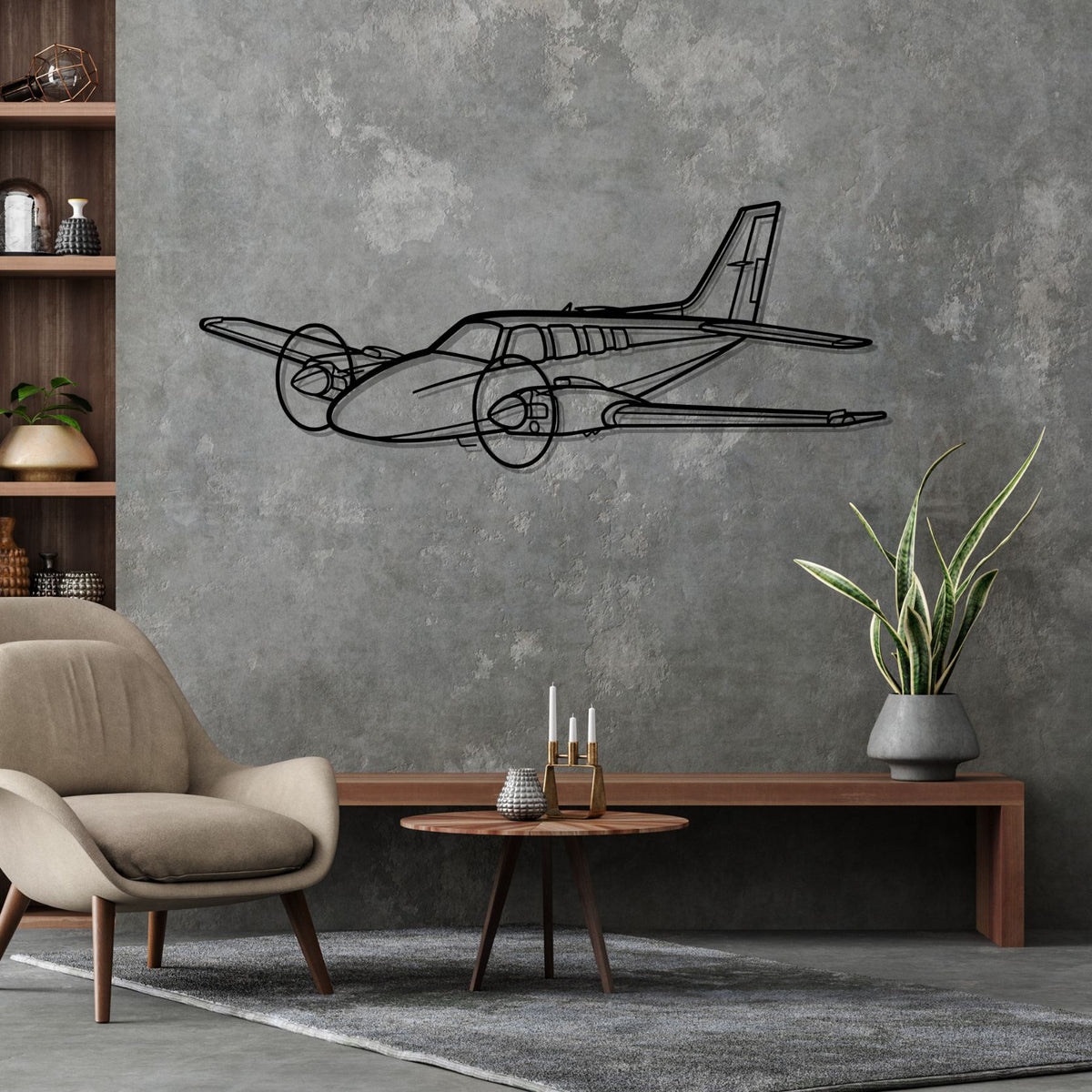 Baron 58 Silhouette Metal Wall Art