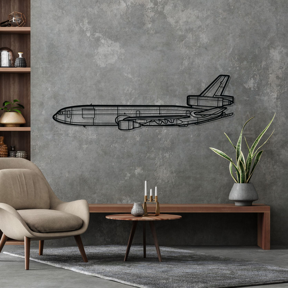KC-10 Extender Silhouette Metal Wall Art