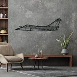 Rafale C Silhouette Metal Wall Art