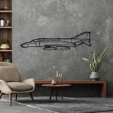 Douglas F-4D Silhouette Metal Wall Art