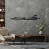 SR71 BlackBird Silhouette Metal Wall Art