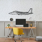 F-15 Strike Eagle Silhouette Metal Wall Art
