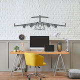 C-17 Globemaster III Silhouette Metal Wall Art
