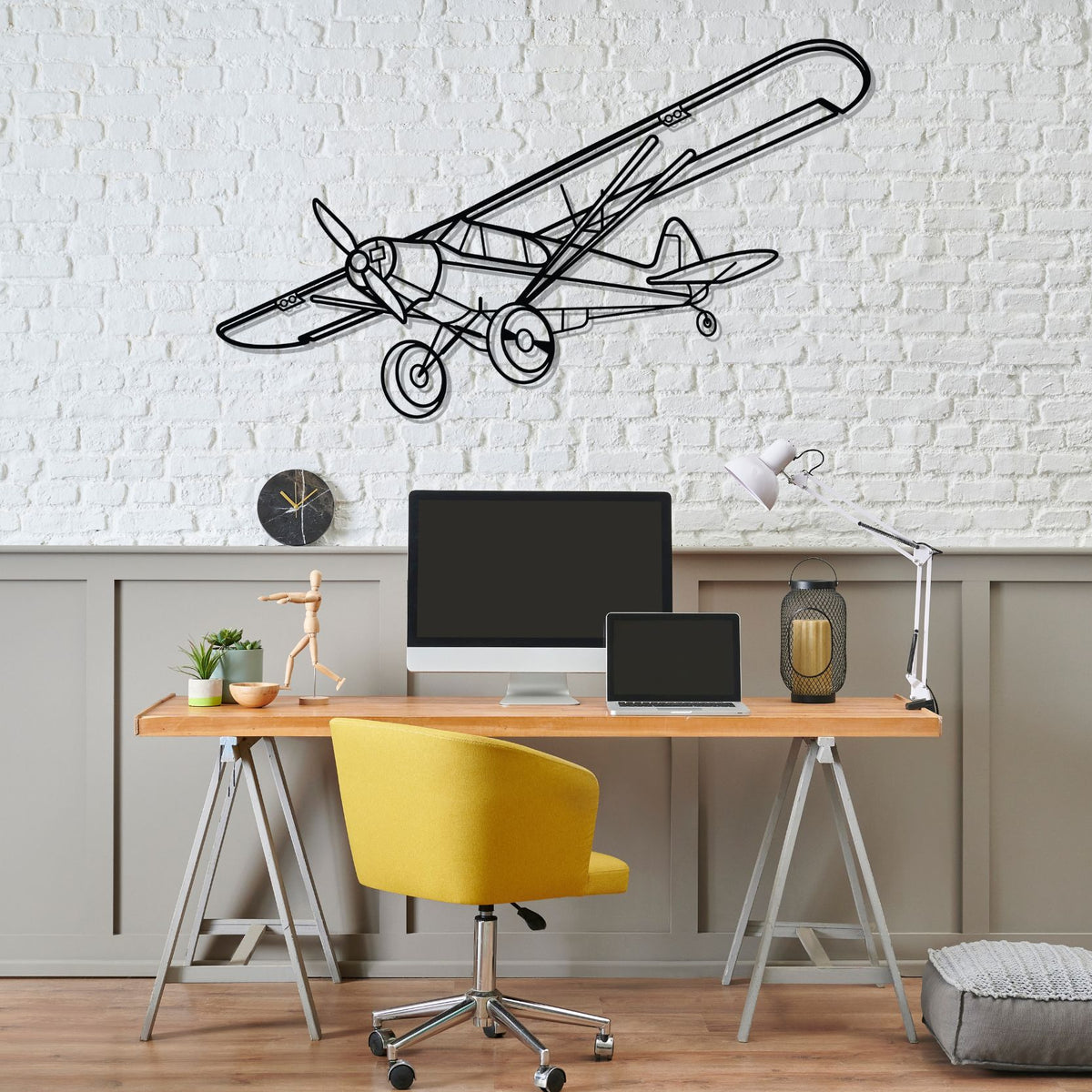 Super Cub Silhouette Metal Wall Art