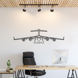 C-17 Globemaster III Silhouette Metal Wall Art