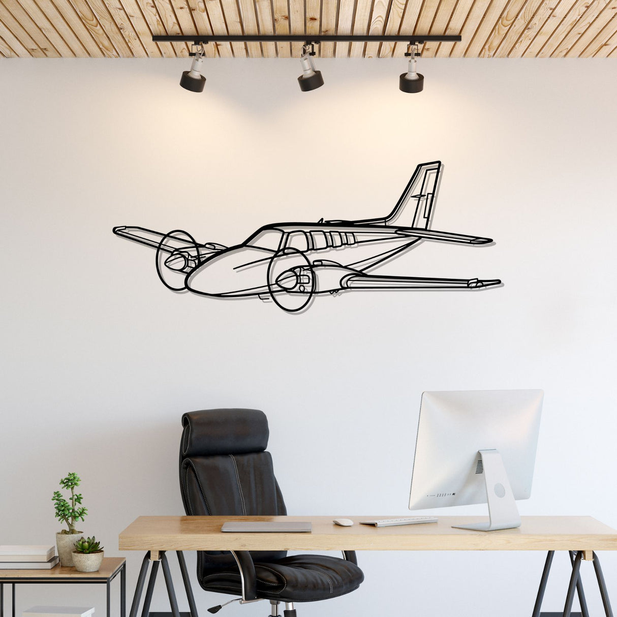 Baron 58 Silhouette Metal Wall Art