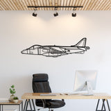 Harrier GR7 Silhouette Metal Wall Art