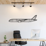 B787 Dreamliner Silhouette Metal Wall Art