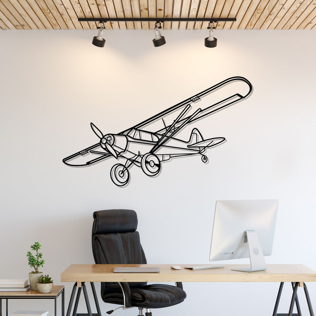 Super Cub Silhouette Metal Wall Art