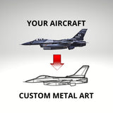 F-15 Strike Eagle Silhouette Metal Wall Art